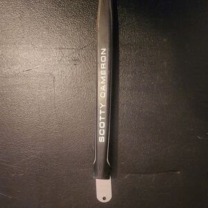 Scotty Cameron Black Putter Grip with White Branding
